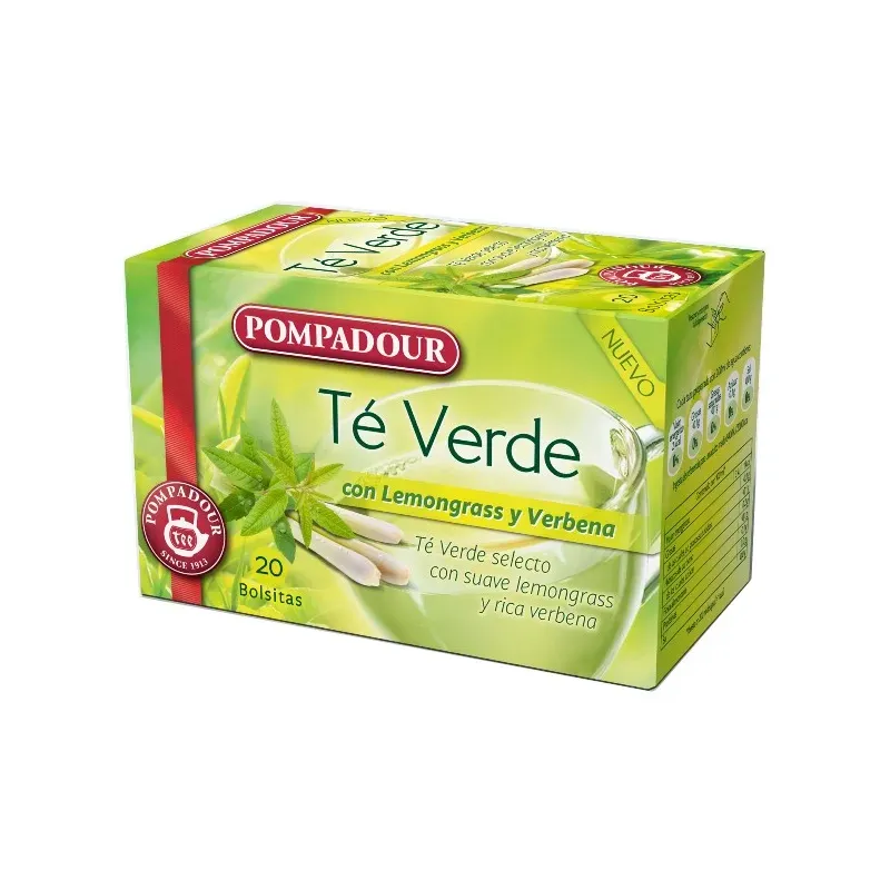 Pompadour Te Verde con Lemongrass y Verbana