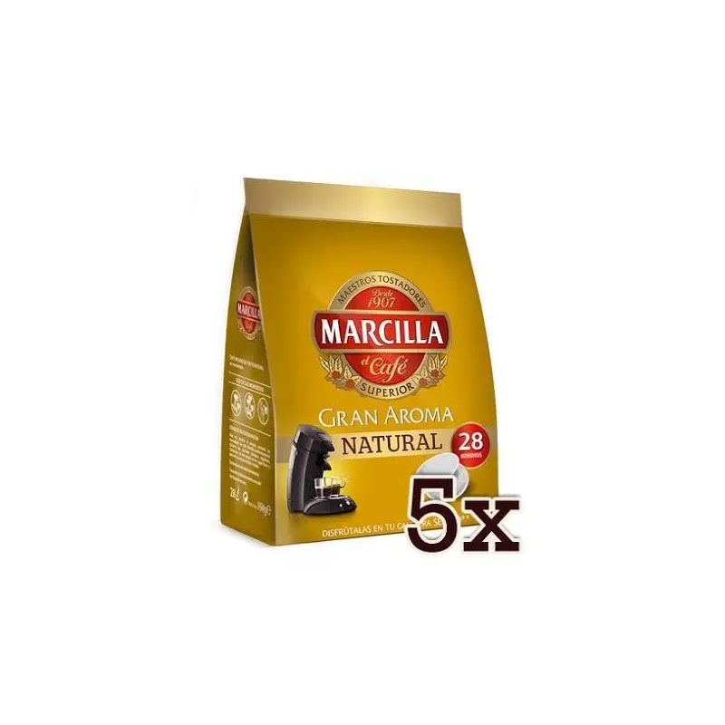 Lote 5 Marcilla 28 monodosis cafe natural para Senseo® Lote 5 Marcilla 28 monodosis cafe natural para Senseo®