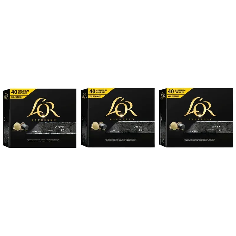 L'OR Espresso Onyx Compatibles Nespresso®* 120 Cápsulas