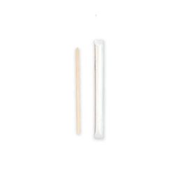 Agitador Madera Enfundado Individual 14 cms 500 unidades