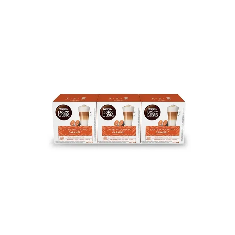 NESCAFÉ® Dolce Gusto® Caramel Latte Macchiato x 3, 48 Cápsulas