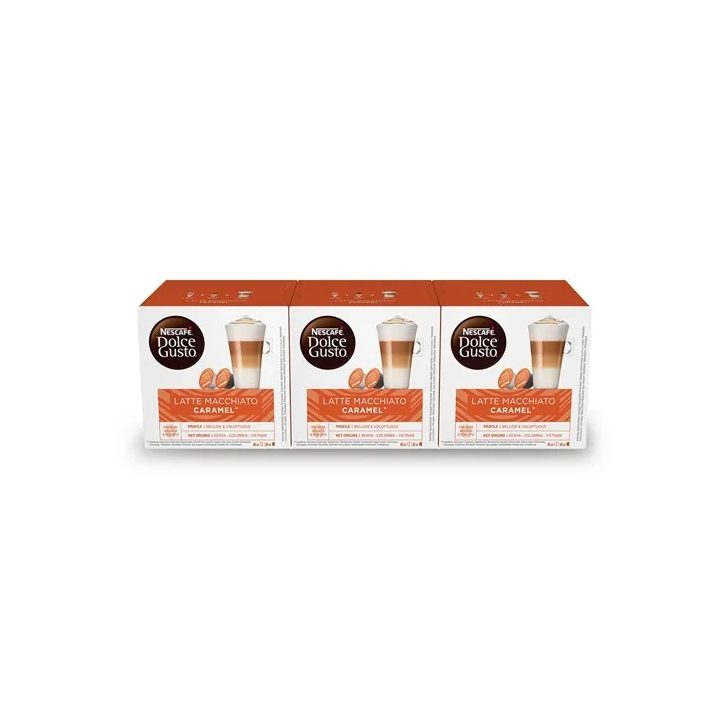 NESCAFÉ® Dolce Gusto® Caramel Latte Macchiato x 3, 48 Cápsulas