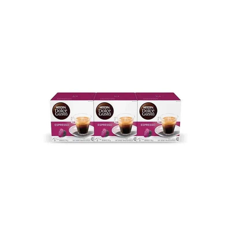 NESCAFÉ® Dolce Gusto® Espresso x 3, 48 Cápsulas NESCAFÉ® Dolce Gusto® Espresso x 3, 48 Cápsulas