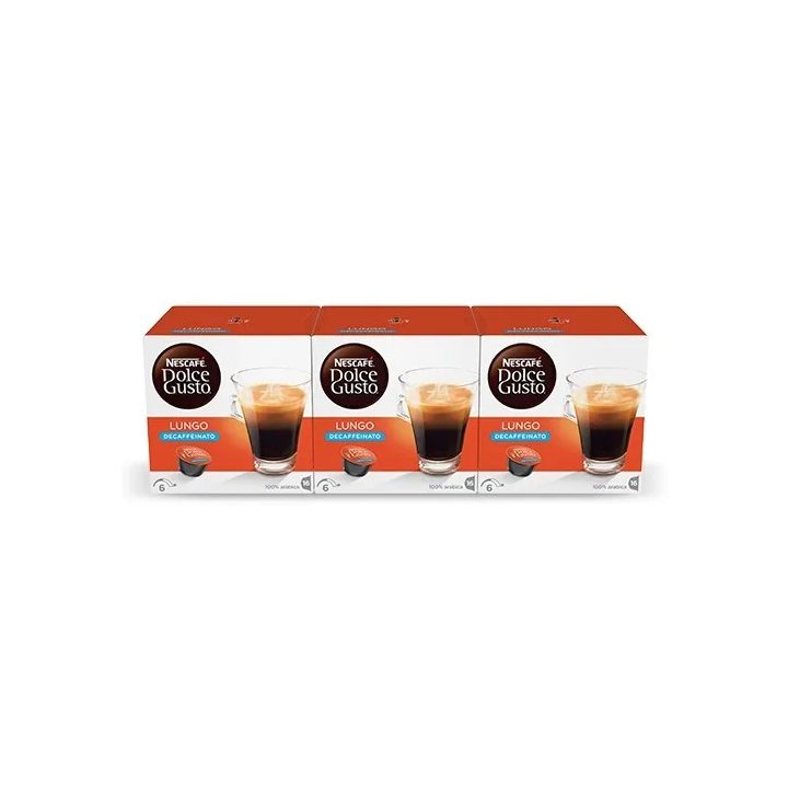 NESCAFÉ® Dolce Gusto® Lungo Descafeinado x 3, 48 Cápsulas