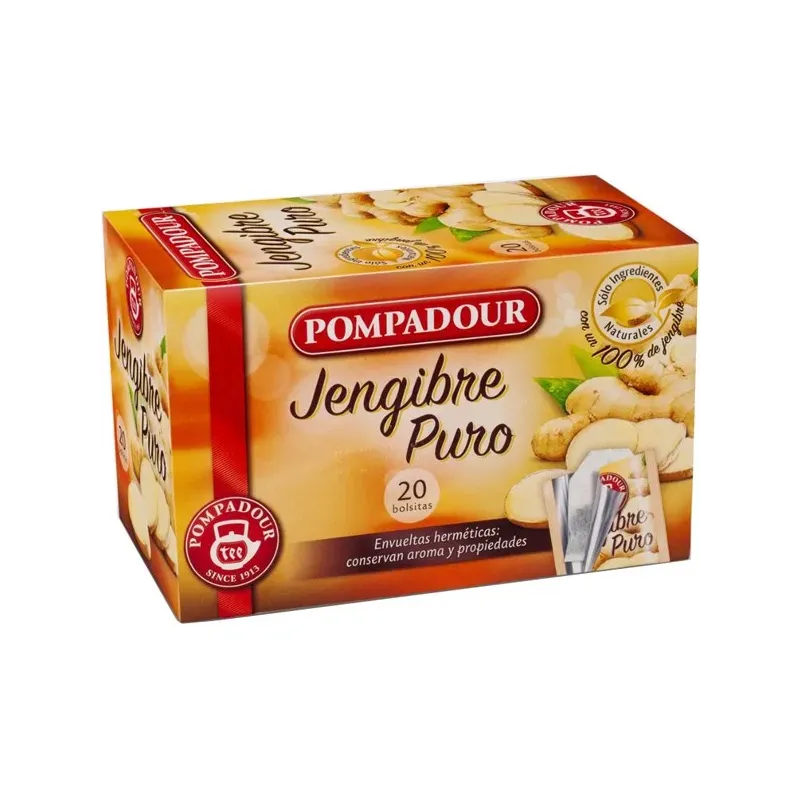 Jengibre Puro Pompadour 20 bolsitas