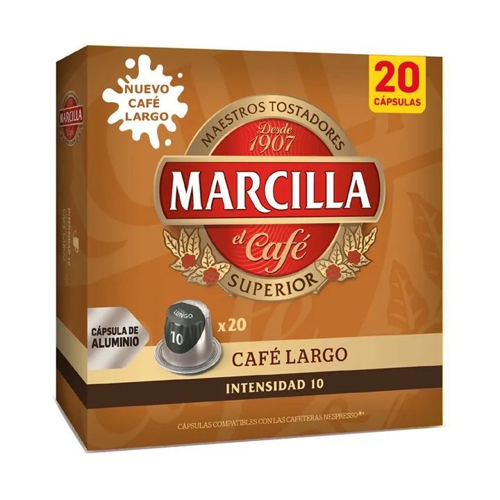 Marcilla Café Largo 20 Cápsulas Compatibles Nespresso®*
