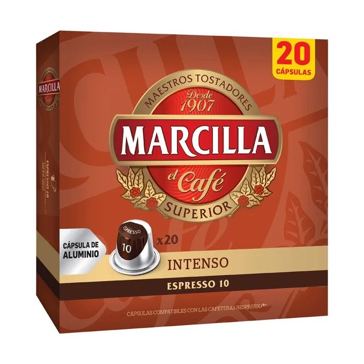 Marcilla Intenso 20 Cápsulas Compatibles Nespresso®*