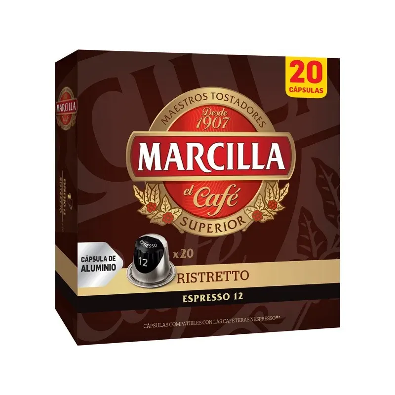 Marcilla Ristretto 20 Cápsulas Compatibles Nespresso®*