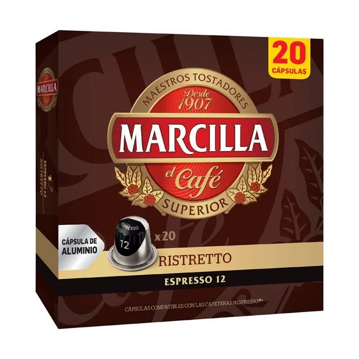 Marcilla Ristretto 20 Cápsulas Compatibles Nespresso®*