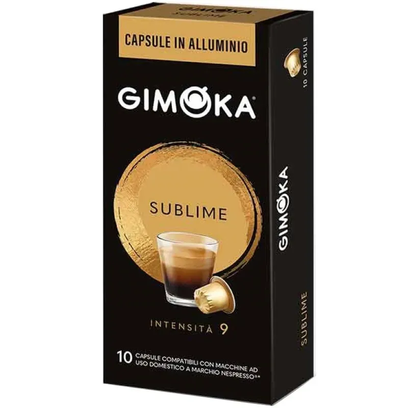 Gimoka Sublime Aluminio 10 cápsulas compatibles Nespresso® Gimoka Sublime Aluminio 10 cápsulas compatibles Nespresso®