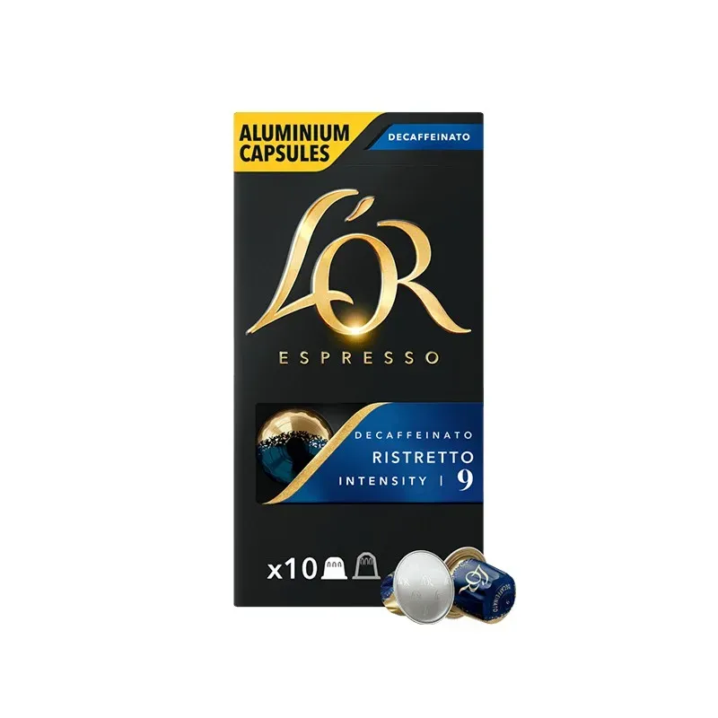 L'OR Espresso Decaffeinato Ristretto compatibles Nespresso® 10 cápsulas