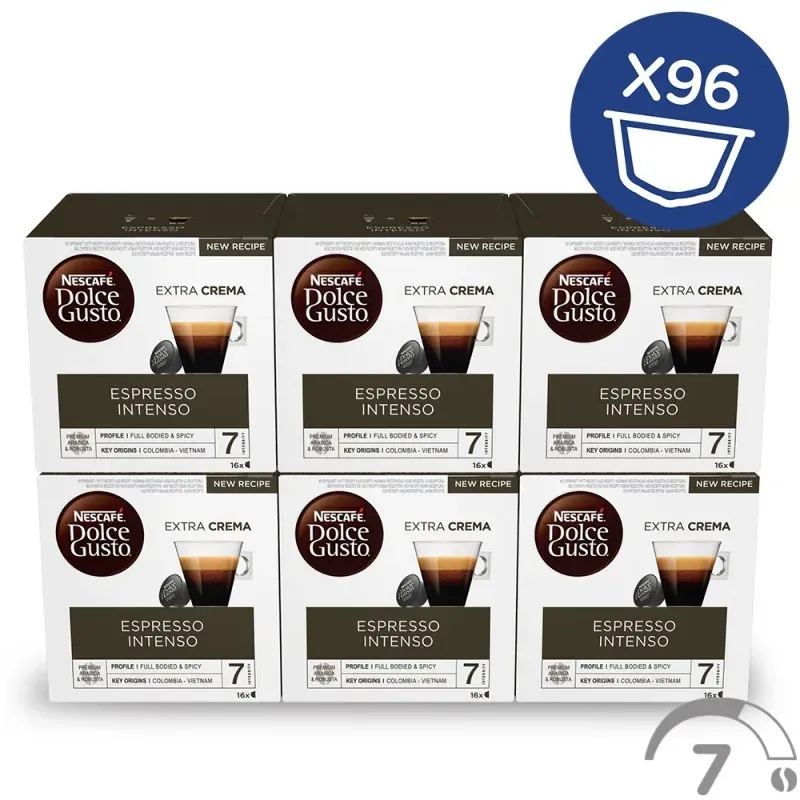 NESCAFÉ® Dolce Gusto® Espresso Intenso x 6, 96 Cápsulas NESCAFÉ® Dolce Gusto® Espresso Intenso x 6, 96 Cápsulas