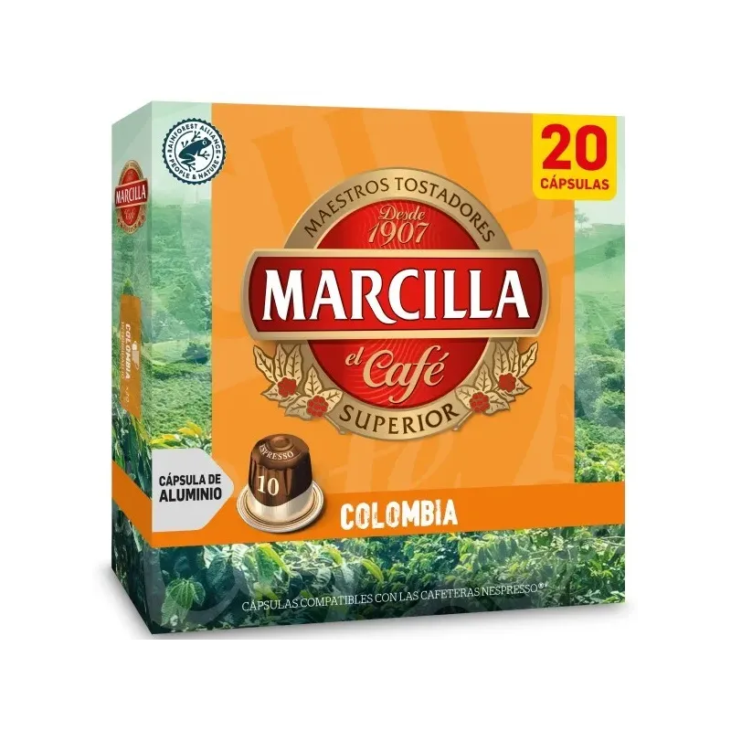 Marcilla Colombia 20 Cápsulas Compatibles Nespresso®*