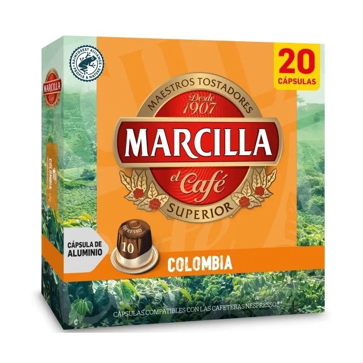 Marcilla Colombia 20 Cápsulas Compatibles Nespresso®*