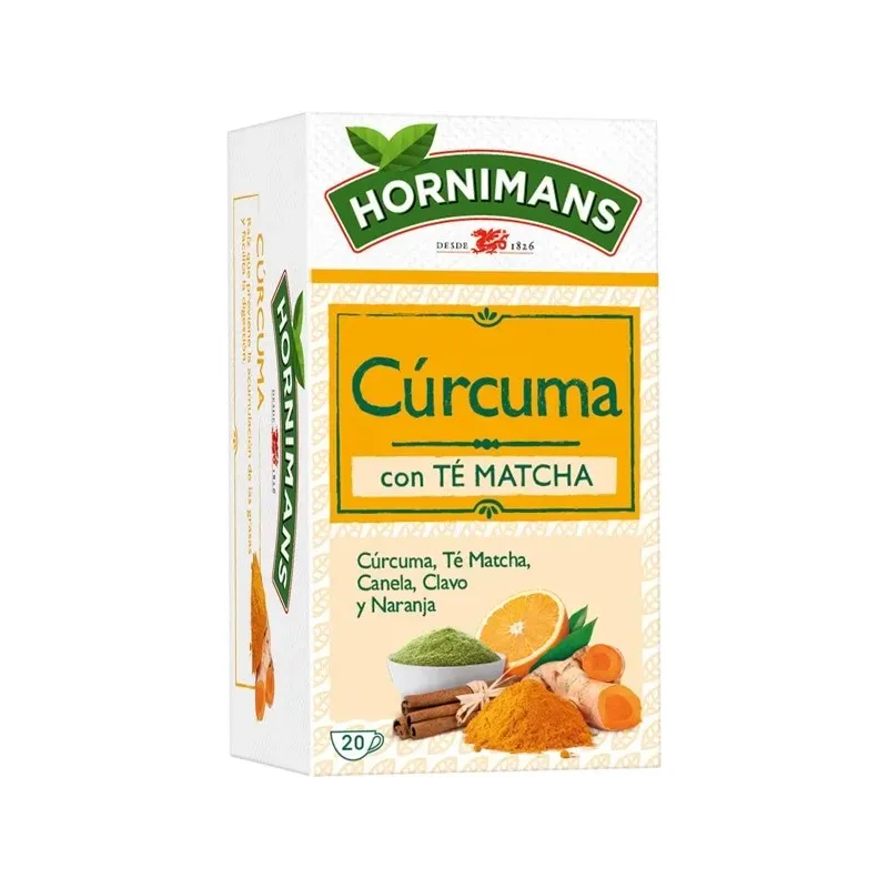Hornimans Infusión de Cúrcuma con té matcha 20 bolsitas Hornimans Infusión de Cúrcuma con té matcha 20 bolsitas