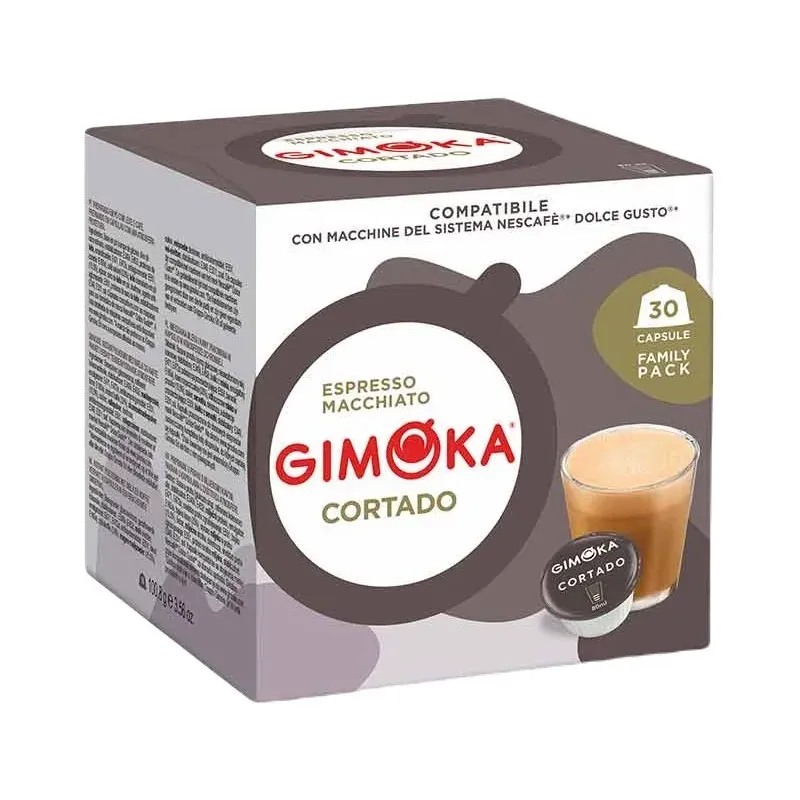 Gimoka Cortado compatibles Dolce Gusto®* 30 Cápsulas