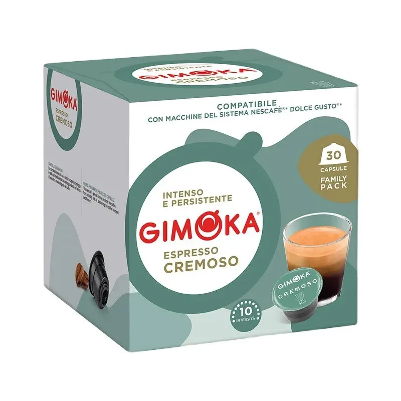 Gimoka Espresso Cremoso compatibles Dolce Gusto®* 30 Cápsulas