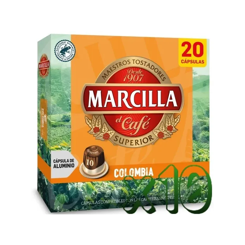 Marcilla Colombia 200 Cápsulas Compatibles Nespresso®