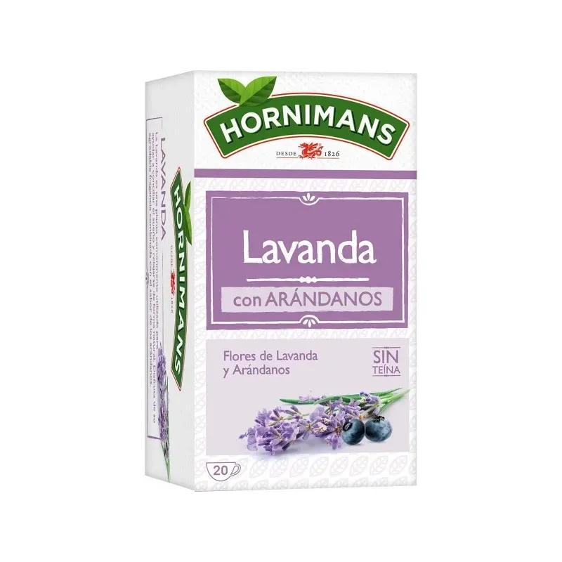 Hornimans Infusión aromatizada de manzanilla con lavanda y arándanos 20 bolsitas