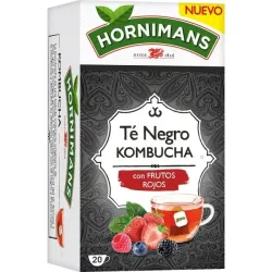 Hornimans Té negro kombucha con frutos rojos 20 bolsitas