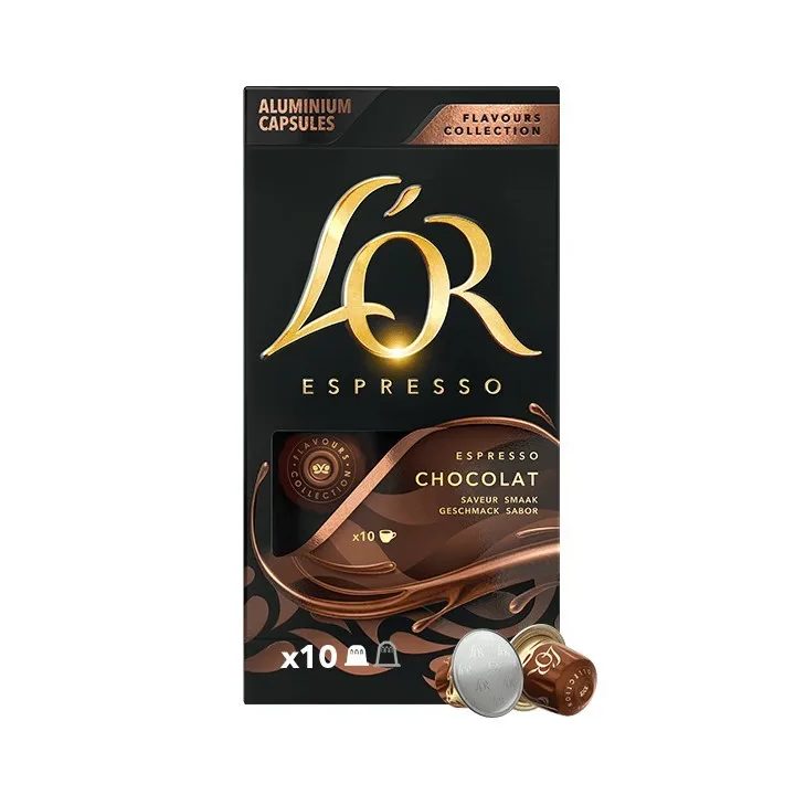 L'OR Espresso Chocolate compatibles Nespresso® 10 cápsulas