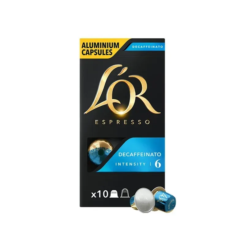 L'OR Espresso Decaffeinato compatibles Nespresso® 10 cápsulas
