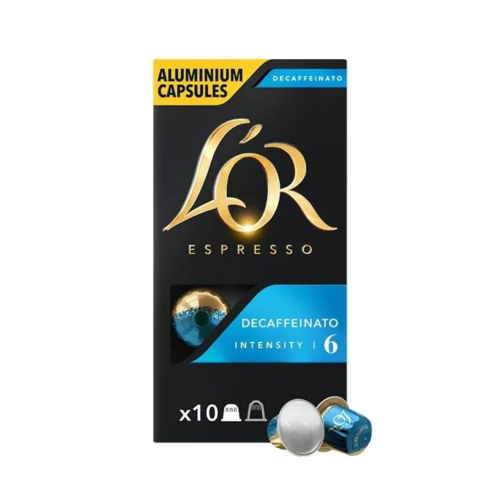 L'OR Espresso Decaffeinato compatibles Nespresso® 10 cápsulas