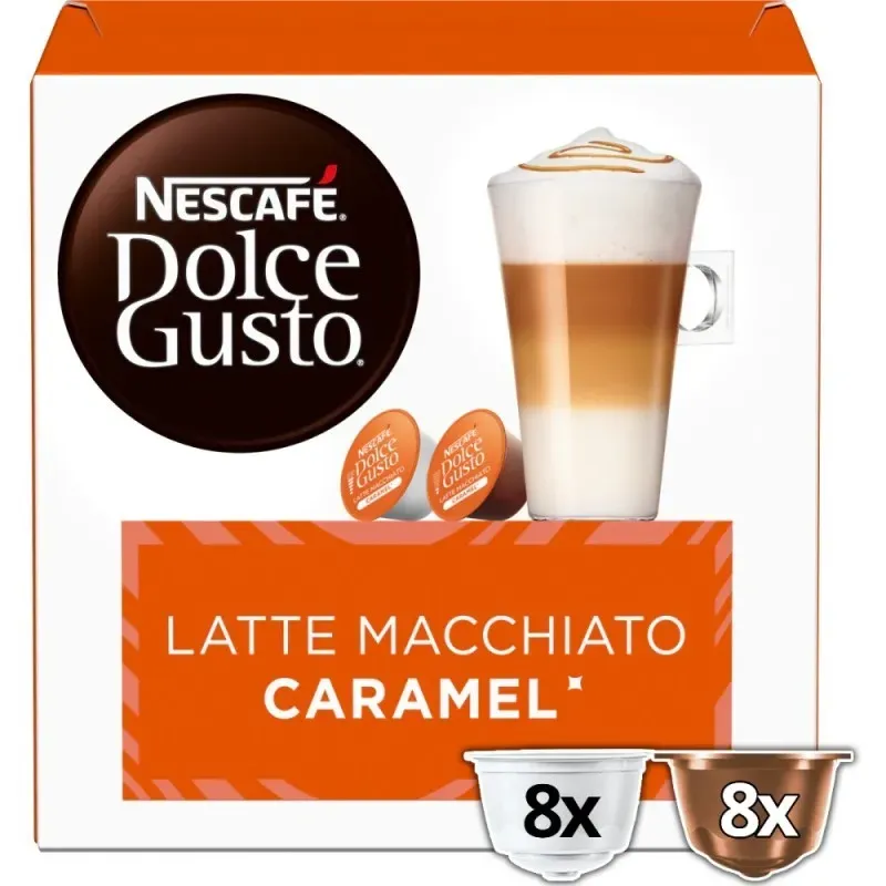 NESCAFÉ® Dolce Gusto® Caramel Latte Macchiato 16 Cápsulas NESCAFÉ® Dolce Gusto® Caramel Latte Macchiato 16 Cápsulas