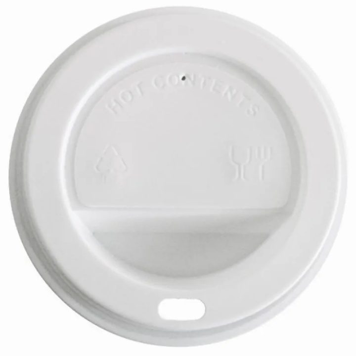 Tapas para Vasos 8 oz 240 ML Diametro 80 mm., 100 u.