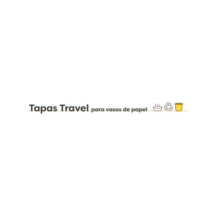 Tapas para Vasos 8 oz 240 ML Diametro 80 mm., 100 u.