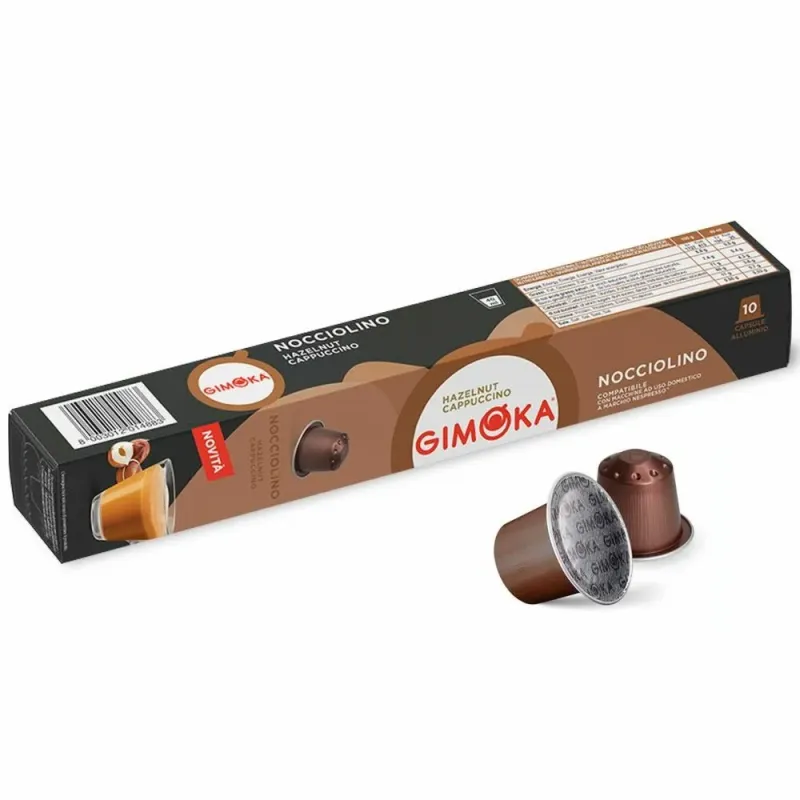 Gimoka Nocciolino 10 cápsulas aluminio compatibles Nespresso® Gimoka Nocciolino 10 cápsulas aluminio compatibles Nespresso®