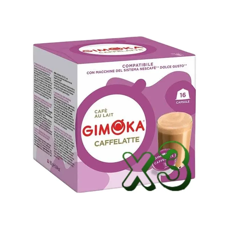 Gimoka Caffe Latte compatibles Dolce Gusto® 48 Cápsulas