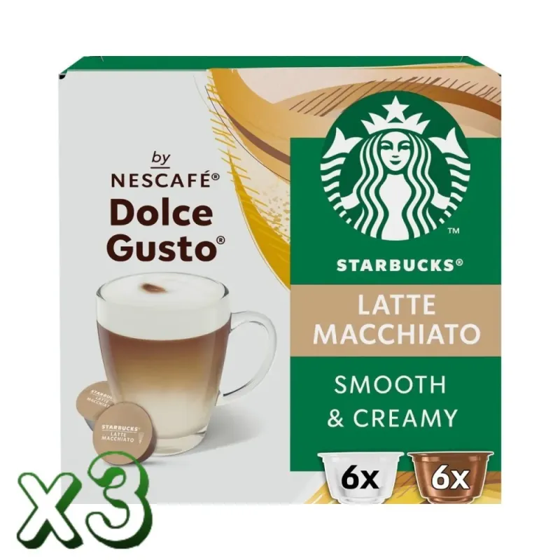Latte Macchiato Starbucks 36 Cápsulas by NESCAFÉ® Dolce Gusto® Latte Macchiato Starbucks 36 Cápsulas by NESCAFÉ® Dolce Gusto®
