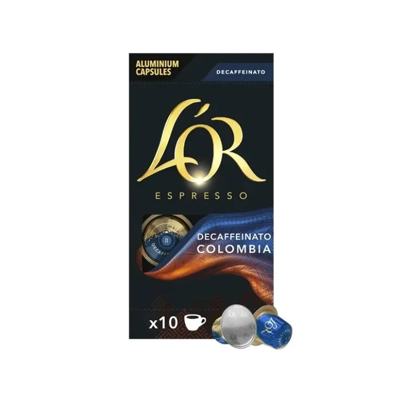 L'OR Espresso Colombia DESCAFEINADO compatibles Nespresso® 10 cápsulas