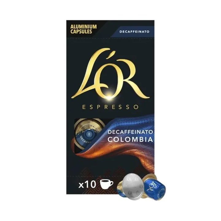 L'OR Espresso Colombia DESCAFEINADO compatibles Nespresso® 10 cápsulas