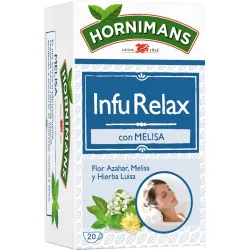 Hornimans Infurelax infusión con flor de azahar, melisa y hierba luisa estuche 20 bolsitas