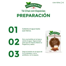 Hornimans Té Chai con Especias estuche 20 bolsitas