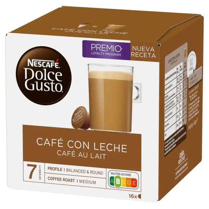 NESCAFÉ® Dolce Gusto® Café con Leche 16 Cápsulas NESCAFÉ® Dolce Gusto® Café con Leche 16 Cápsulas