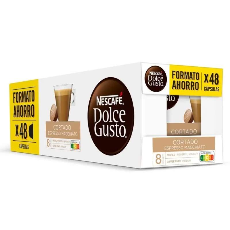 NESCAFÉ® Dolce Gusto® Cortado 48 Cápsulas en Formato Ahorro