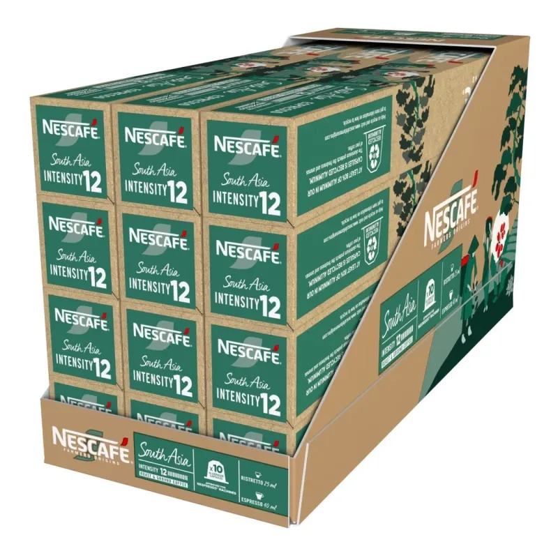 Nescafé South Asia 120 cápsulas para sistema Nespresso® Nescafé South Asia 120 cápsulas para sistema Nespresso®