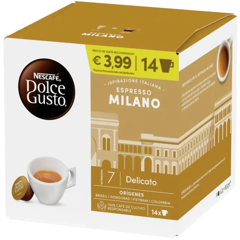 NESCAFÉ® Dolce Gusto® Espresso Milano 14 Cápsulas NESCAFÉ® Dolce Gusto® Espresso Milano 14 Cápsulas