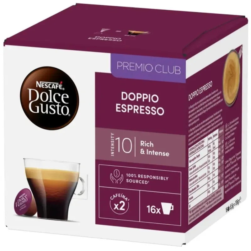 NESCAFÉ® Dolce Gusto® Doppio Espresso 16 Cápsulas NESCAFÉ® Dolce Gusto® Doppio Espresso 16 Cápsulas