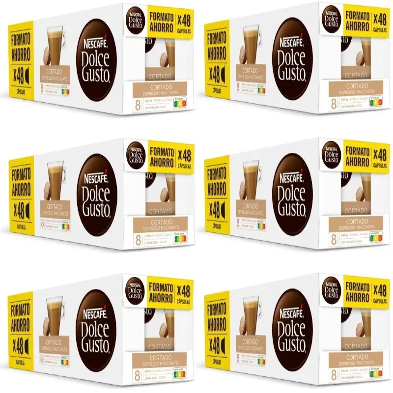 Pack 18 Dolce Gusto Cortado en Formato Ahorro