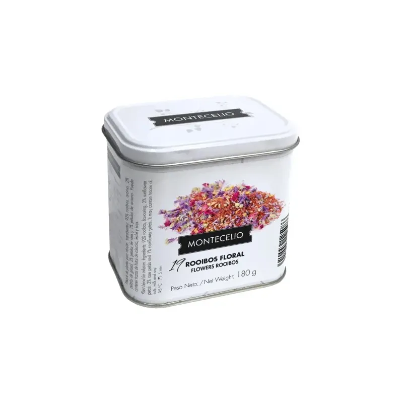 Lata Montecelio de infusión Rooibos Floral 180G