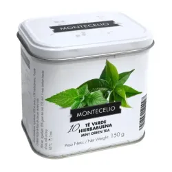 Lata Montecelio Té Verde Hierbabuena 150G