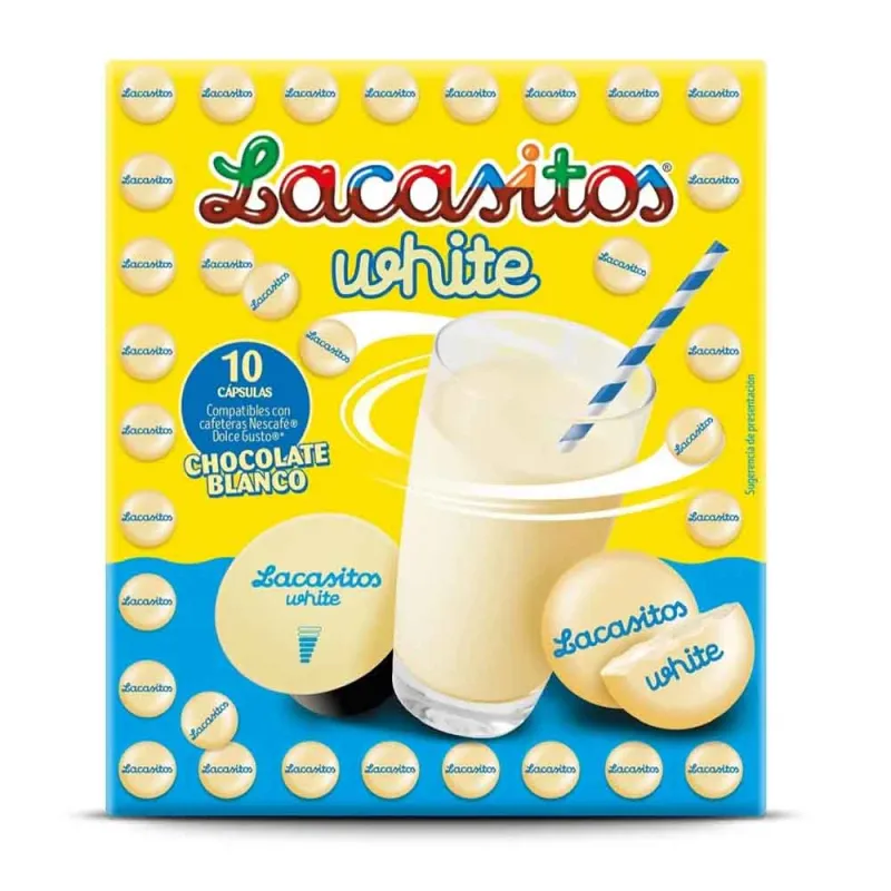 Lacasitos White Baqué 10 cápsulas compatibles Dolce Gusto