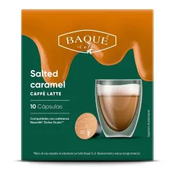 Caffè Latte Salted Caramel Baqué 10 cápsulas compatibles Dolce Gusto