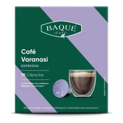Café Baqué Varanasi 10 cápsulas compatibles Dolce Gusto
