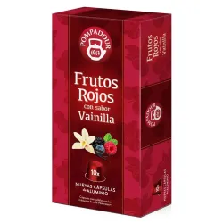 Frutos Rojos con sabor Vainilla Pompadour 10 cápsulas compatibles Nespresso®