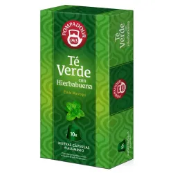 Té Verde con Hierbabuena Pompadour 10 cápsulas compatibles Nespresso®